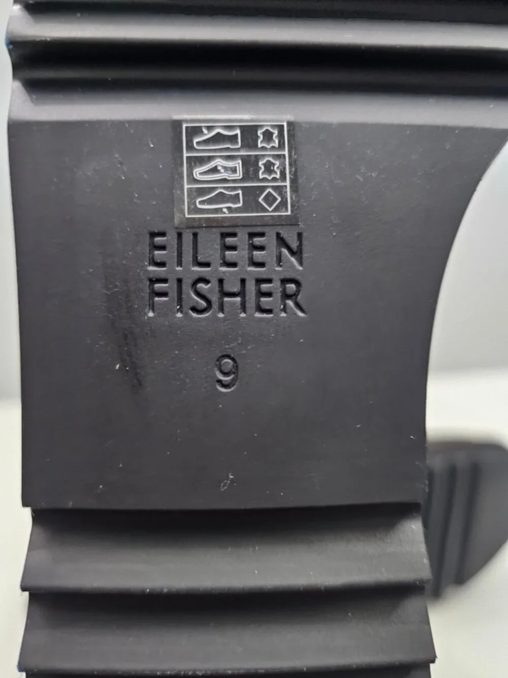 Eileen Fisher Luv Chelsea Wedge Ankle Boot Black Leather Pull On Womens 9
